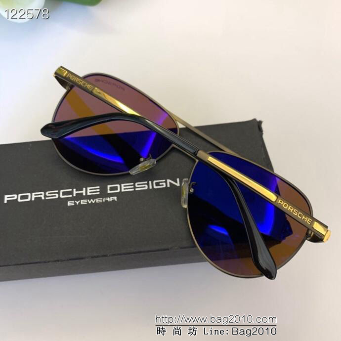 PORSCHE保時捷 新款墨鏡 男士休閒飛行鏡 偏光司機駕駛鏡 金屬輕盈蛤蟆鏡  lly1172